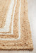 Nadora Natural & White Border Handbraided Jute Runner Rug, Rugs, Ozark Home 