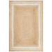 Nadora Natural & White Border Handbraided Jute Rug, Rugs, Ozark Home 