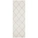 Nadora White & Natural Chevron Handbraided Jute Runner Rug, Rugs, Ozark Home 