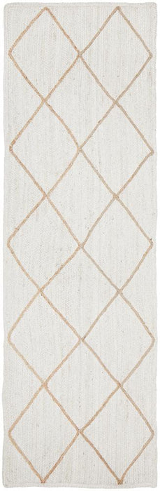 Nadora White & Natural Chevron Handbraided Jute Rug, Rugs, Ozark Home 