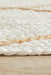 Nadora White & Natural Chevron Handbraided Jute Runner Rug, Rugs, Ozark Home 