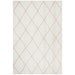 Nadora White & Natural Chevron Handbraided Jute Rug, Rugs, Ozark Home 