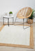 Nadora White & Natural Border Handbraided Jute Rug, Rugs, Ozark Home 