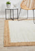 Nadora White & Natural Border Handbraided Jute Rug, Rugs, Ozark Home 