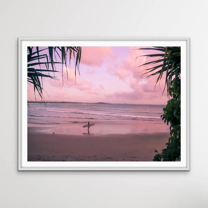 Noosa Dawn - Sunshine Coast Queensland Surfer Noosa Beach Photographic Canvas Art Print, Wall Art, Ozark Home 