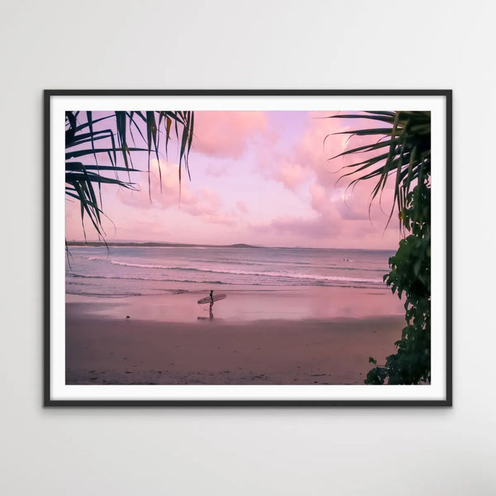 Noosa Dawn - Sunshine Coast Queensland Surfer Noosa Beach Photographic Canvas Art Print, Wall Art, Ozark Home 