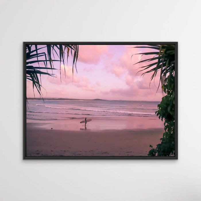 Noosa Dawn - Sunshine Coast Queensland Surfer Noosa Beach Photographic Canvas Art Print, Wall Art, Ozark Home 