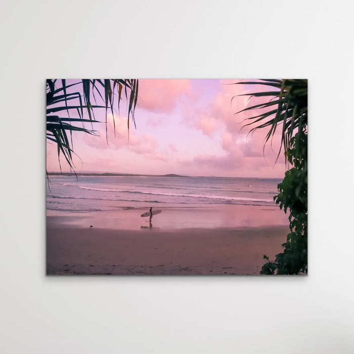 Noosa Dawn - Sunshine Coast Queensland Surfer Noosa Beach Photographic Canvas Art Print, Wall Art, Ozark Home 