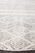 Oren White & Grey Round Bohemian Lattice Stripe Contemporary Rug, Rugs, Ozark Home 