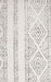 Oren White & Grey Round Bohemian Lattice Stripe Contemporary Rug, Rugs, Ozark Home 