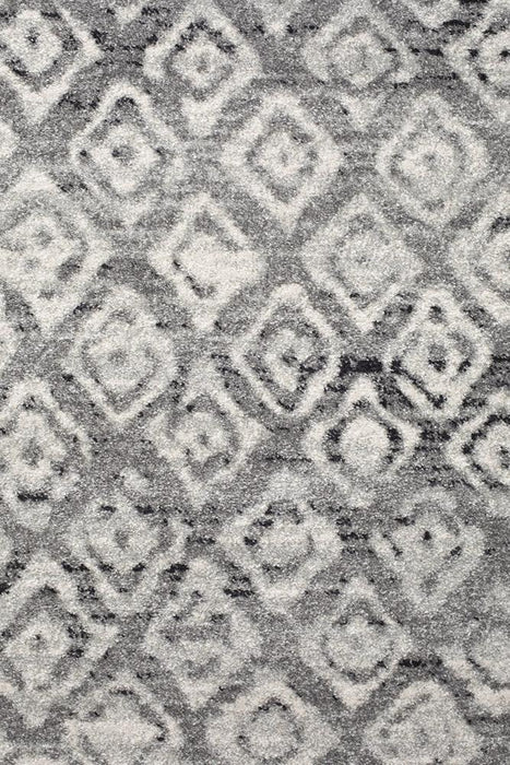 Oren Dark Grey Bohemian Combined Diamond Pattern Contemporary Rug, Rugs, Ozark Home 