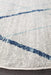 Oren White & Blue Round Bohemian Diamond Stroke Contemporary Rug, Rugs, Ozark Home 