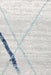 Oren White & Blue Bohemian Diamond Stroke Contemporary Runner Rug, Rugs, Ozark Home 