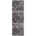 Oren Charcoal Bohemian Diamond Stroke Contemporary Runner Rug, Rugs, Ozark Home 