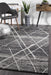 Oren Charcoal Bohemian Diamond Stroke Contemporary Rug, Rugs, Ozark Home 