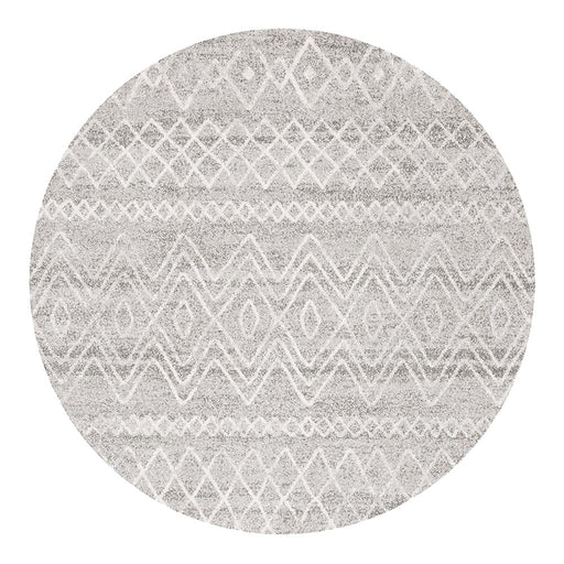 Oren Grey Round Rustic Combined Tribal Pattern Contemporary Rug, Rugs, Ozark Home 