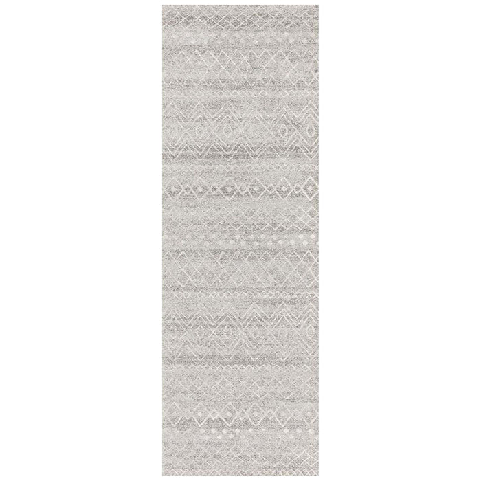 Oren Grey Rustic Combined Tribal Pattern Contemporary Runner Rug, Rugs, Ozark Home 