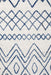 Oren White Round Rustic Combined Tribal Pattern Contemporary Rug, Rugs, Ozark Home 