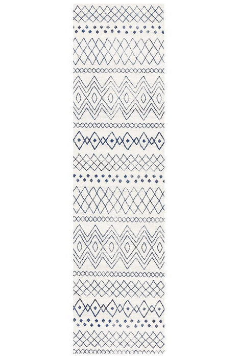 Oren White Rustic Combined Tribal Pattern Contemporary Rug, Rugs, Ozark Home 