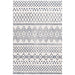Oren White Rustic Combined Tribal Pattern Contemporary Rug, Rugs, Ozark Home 
