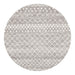 Oren Silver Round Tribal Trellis Contemporary Rug, Rugs, Ozark Home 