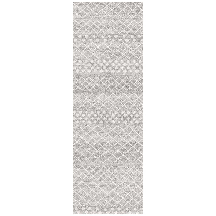 Oren Silver Tribal Trellis Contemporary Runner Rug, Rugs, Ozark Home 