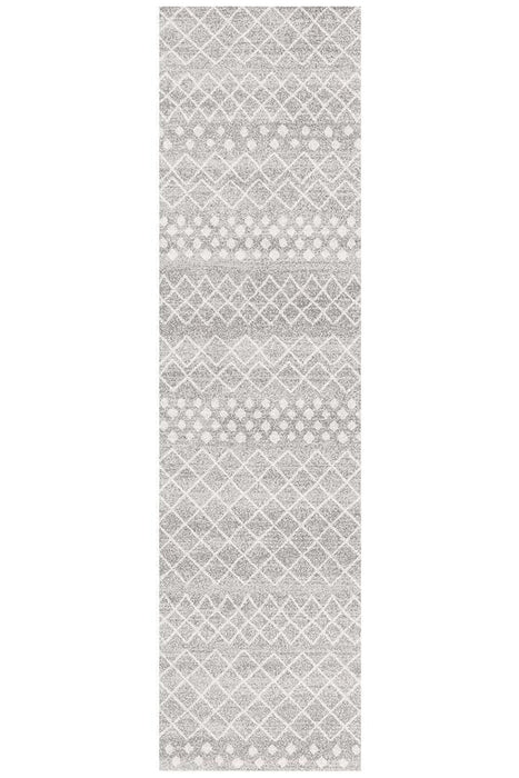 Oren Silver Tribal Trellis Contemporary Rug, Rugs, Ozark Home 