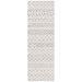 Oren White & Silver Tribal Trellis Contemporary Runner Rug, Rugs, Ozark Home 