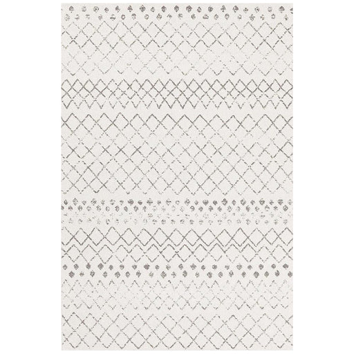 Oren White & Silver Tribal Trellis Contemporary Rug, Rugs, Ozark Home 