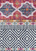 Oren Multicoloured Round Combined Tribal Pattern Contemporary Rug, Rugs, Ozark Home 