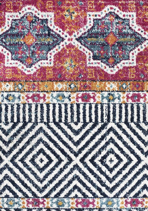 Oren Multicoloured Combined Tribal Pattern Contemporary Runner Rug, Rugs, Ozark Home 