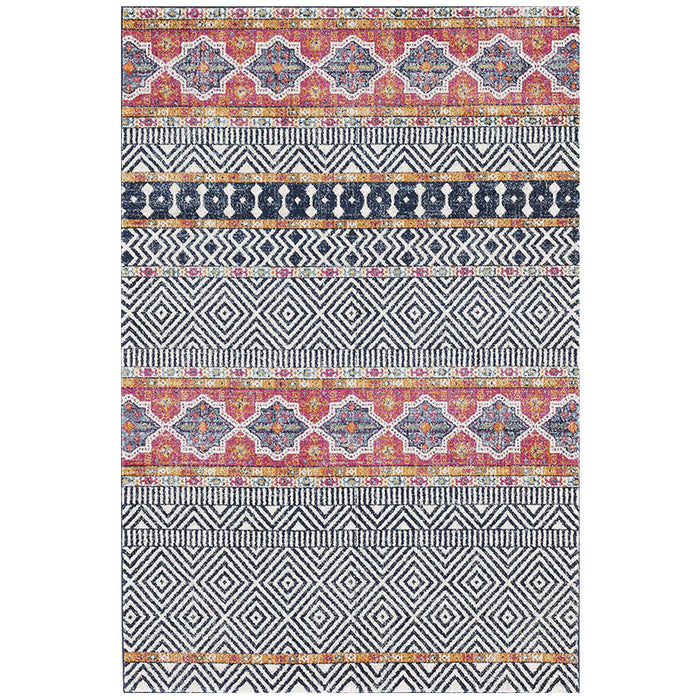 Oren Multicoloured Combined Tribal Pattern Contemporary Rug, Rugs, Ozark Home 