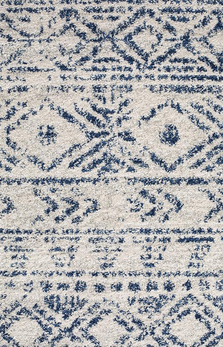 Oren Blue Round Transitional Rustic Tribal Contemporary Rug, Rugs, Ozark Home 