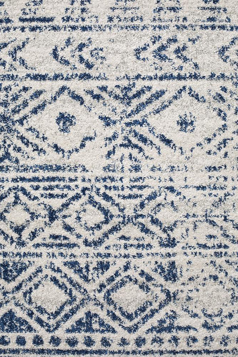 Oren Blue Transitional Rustic Tribal Contemporary Runner Rug, Rugs, Ozark Home 