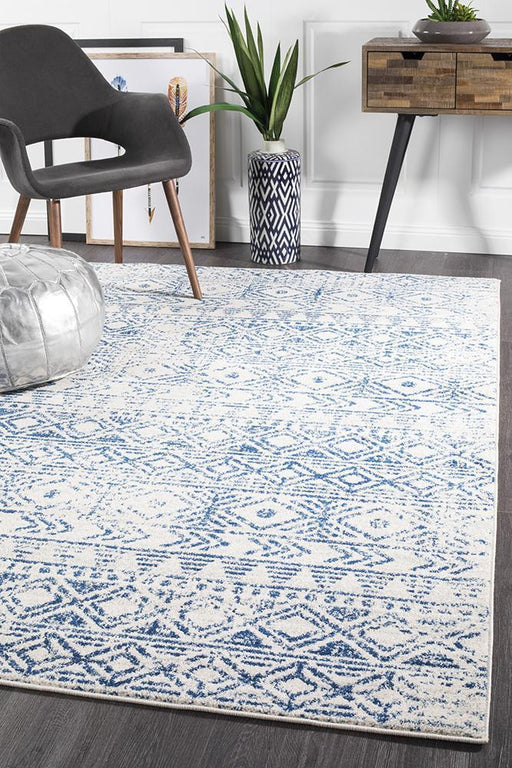 Oren Blue Transitional Rustic Tribal Contemporary Rug, Rugs, Ozark Home 