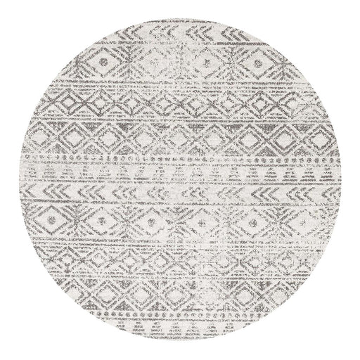 Oren Grey Round Transitional Rustic Tribal Contemporary Rug, Rugs, Ozark Home 