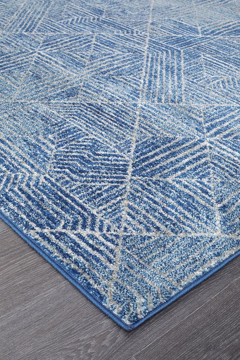 Oren Navy Transitional Bohemian Diamond Contemporary Rug, Rugs, Ozark Home 