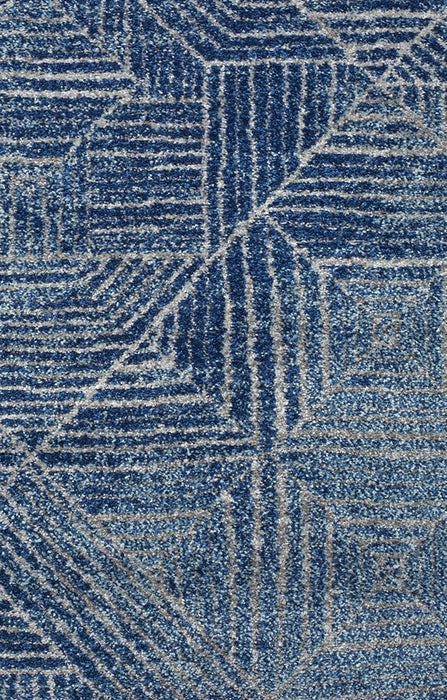 Oren Navy Transitional Bohemian Diamond Contemporary Rug, Rugs, Ozark Home 