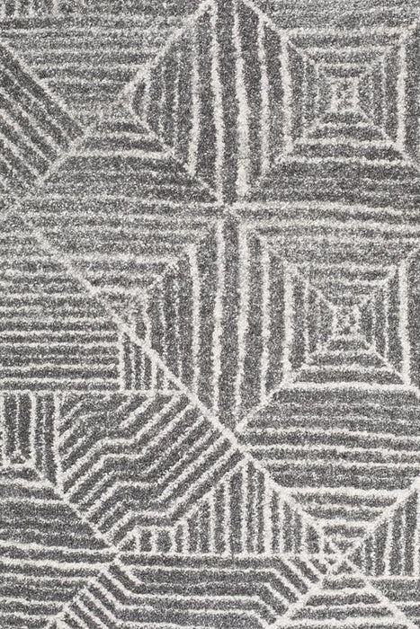 Oren Silver Transitional Bohemian Diamond Contemporary Rug, Rugs, Ozark Home 