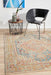 Obour Blue Traditional Damask Pattern Contemporary Rug, Rugs, Ozark Home 