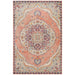 Obour Terracotta Traditional Damask Pattern Contemporary Rug, Rugs, Ozark Home 