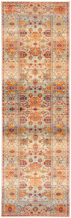 Obour Multicoloured Traditional Floral Pattern Contemporary Rug, Rugs, Ozark Home 