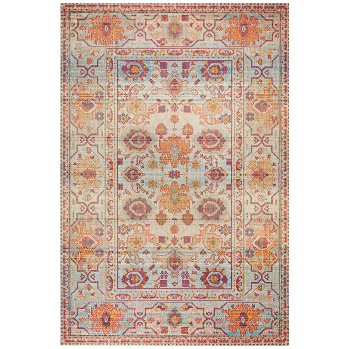 Obour Multicoloured Traditional Floral Pattern Contemporary Rug, Rugs, Ozark Home 