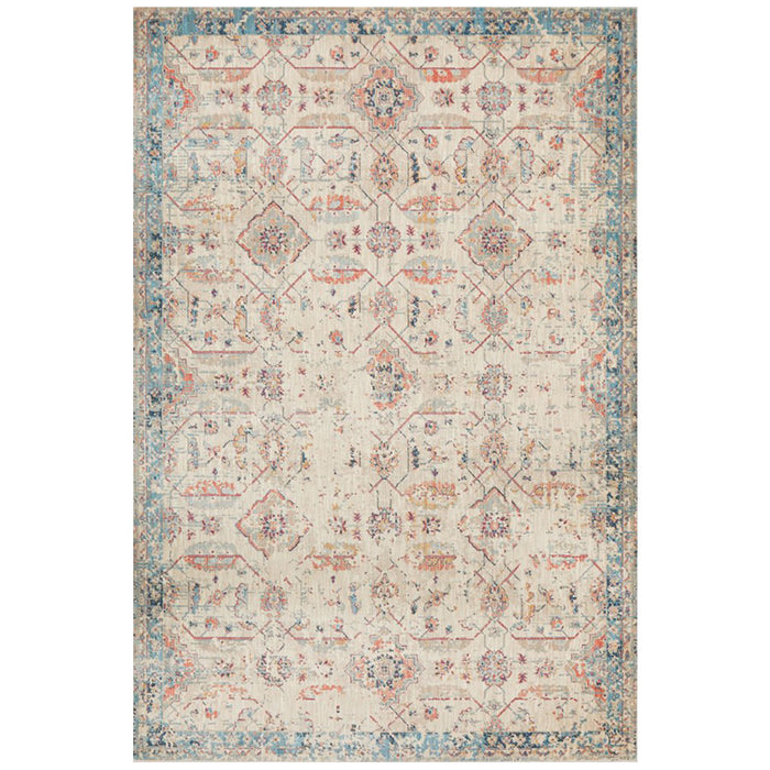 Obour Bone Transitional Floral Pattern Contemporary Rug, Rugs, Ozark Home 