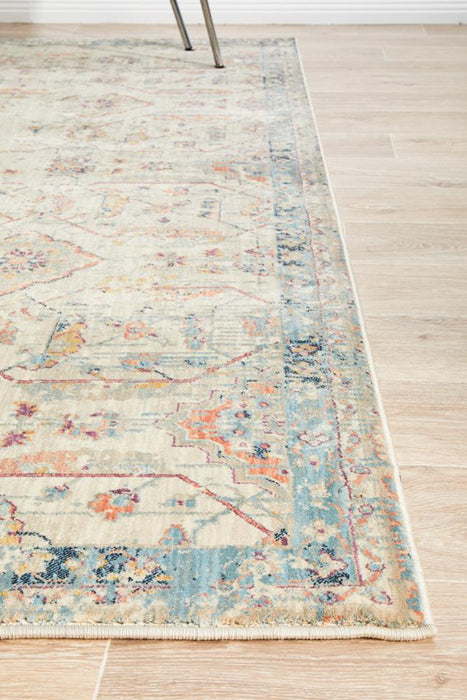 Obour Bone Transitional Floral Pattern Contemporary Rug, Rugs, Ozark Home 