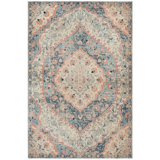 Obour Navy Traditional Damash Pattern Contemporary Rug, Rugs, Ozark Home 