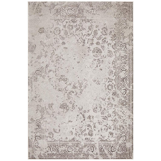 Orta Silver Transitional Ornate Floral Pattern Contemporary Rug, Rugs, Ozark Home 