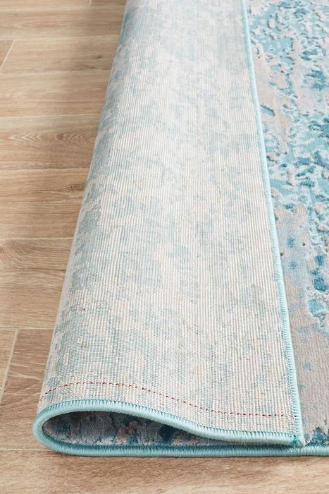 Orta Blue Transitional Ornate Contemporary Rug, Rugs, Ozark Home 