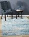Orta Blue Transitional Ornate Contemporary Rug, Rugs, Ozark Home 