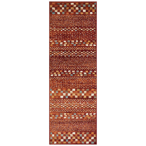 Osiris Rust Tribal Square Vintage Runner Rug, Rugs, Ozark Home 